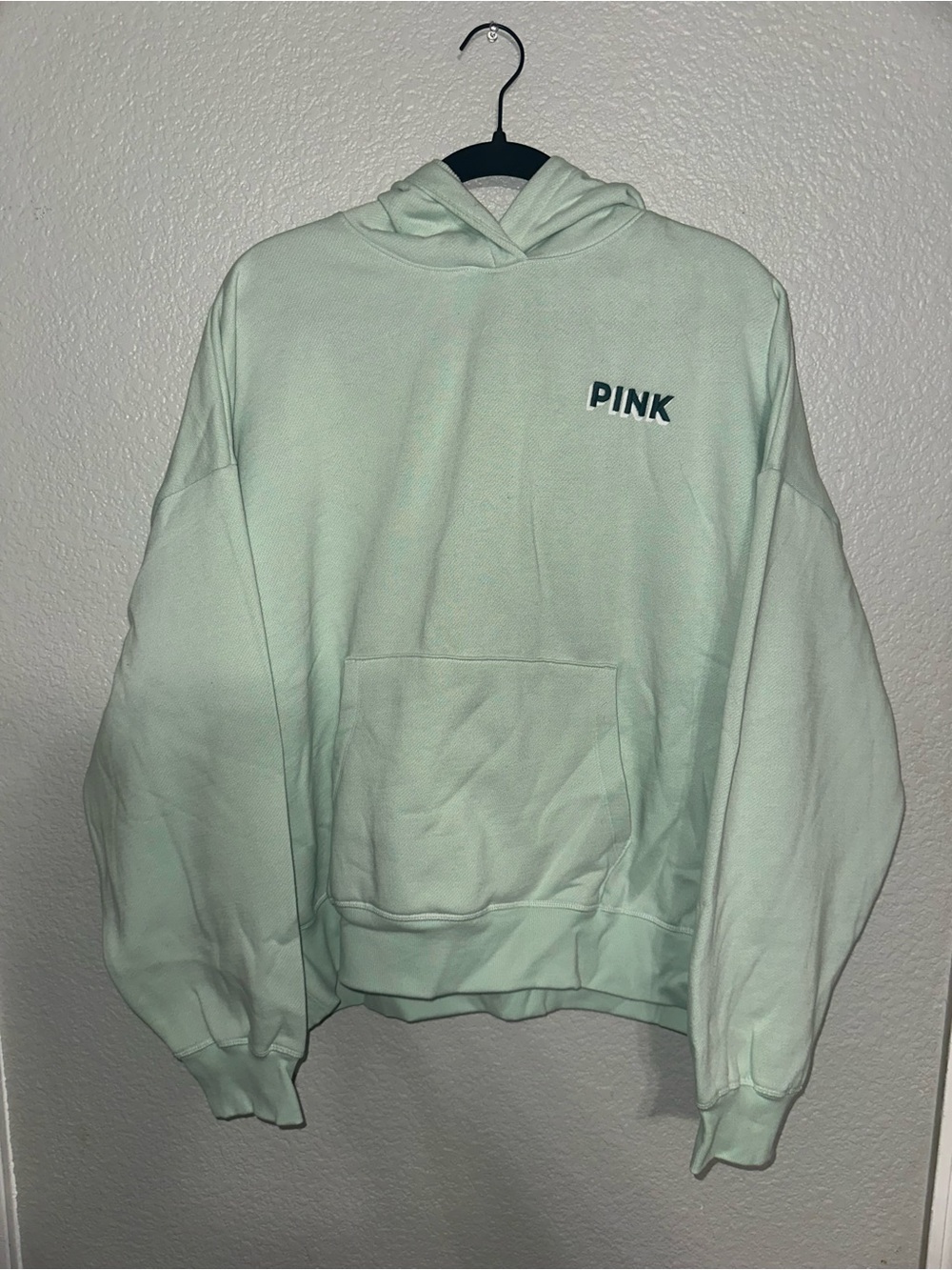 NWOT PINK Victoria's Secret Mint Green Pullover Hoodie
